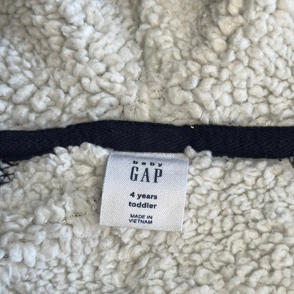 GAP Blue Sweater/Hoodie/Jacket with Colorful Stripes - Picture 3 of 4